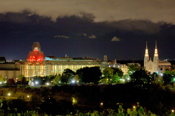 National Gallery Ottawa at night